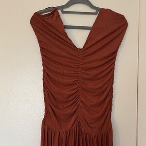 Chic ruched front drop Dress